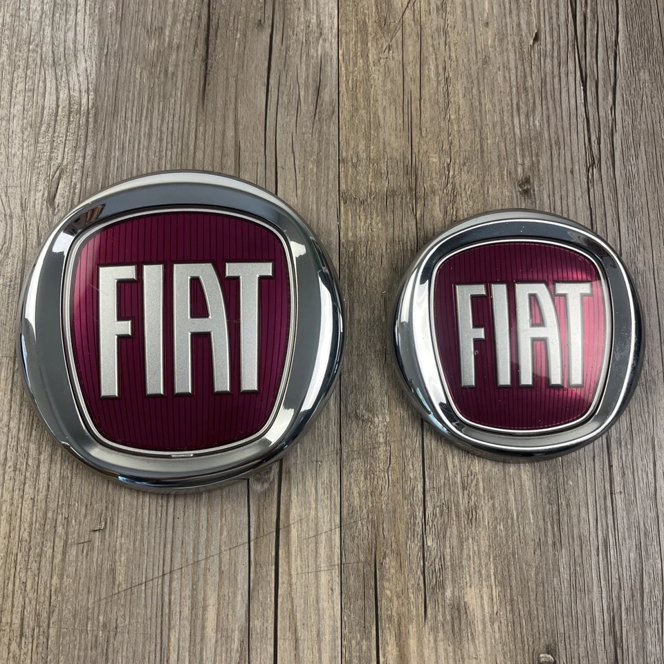 2012-2017 FIAT 500L 500L Front Rear Emblem Trunk Lid Hood Hatch Logo Badge OEM - Image 1 of 4