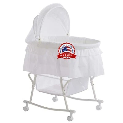 Moises Para Bebe Cama Cunita Recien Nacido Cesta De Almacenamiento Cuna Bebé Foto 1 de 4
