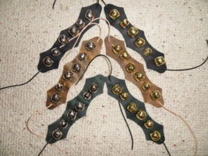 XXL SCHELLENBAND 6 GROSSE Schellen FUSSBAND Mittelalter Glöckchen LARP Karneval - Bild 1 von 10