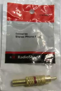 RadioShack Gold-Series Stereo Phone Plug 274-0850 New And Sealed - Picture 1 of 3