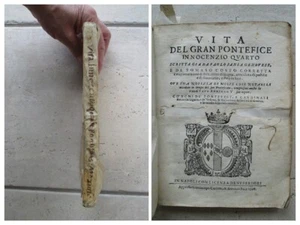 PANSA : Vita del gran pontifice INNOCENZIO QUARTO, ADRIANO 5, 1598. - Bild 1 von 21