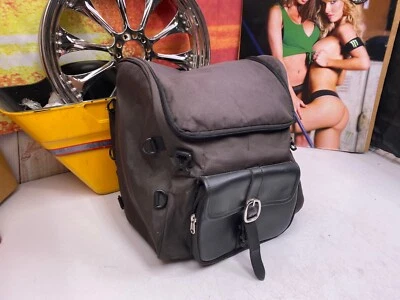 🔥Bolsa Harley Davidson Yamaha Honda Kawasaki Economy Line Moto Sissy Bar Foto 1 de 4