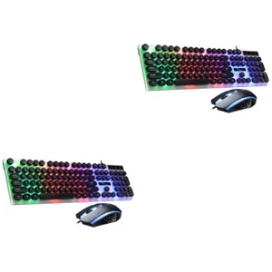 Computer Verdrahtete Tastatur Backlit 7-Farben Tastatur Bunte Tastatur - Picture 1 of 12