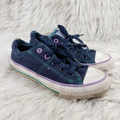 Zapatillas deportivas CONVERSE ALL STAR azul púrpura niñas talla 12 Foto 1 de 4
