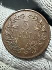 GERMAN EAST AFRICA: 5 Heller J 1908 Heavy Copper Coin