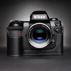 Genuine Leather Half Camera Case Bag Cover Handmade For Nikon F100 Film Camera