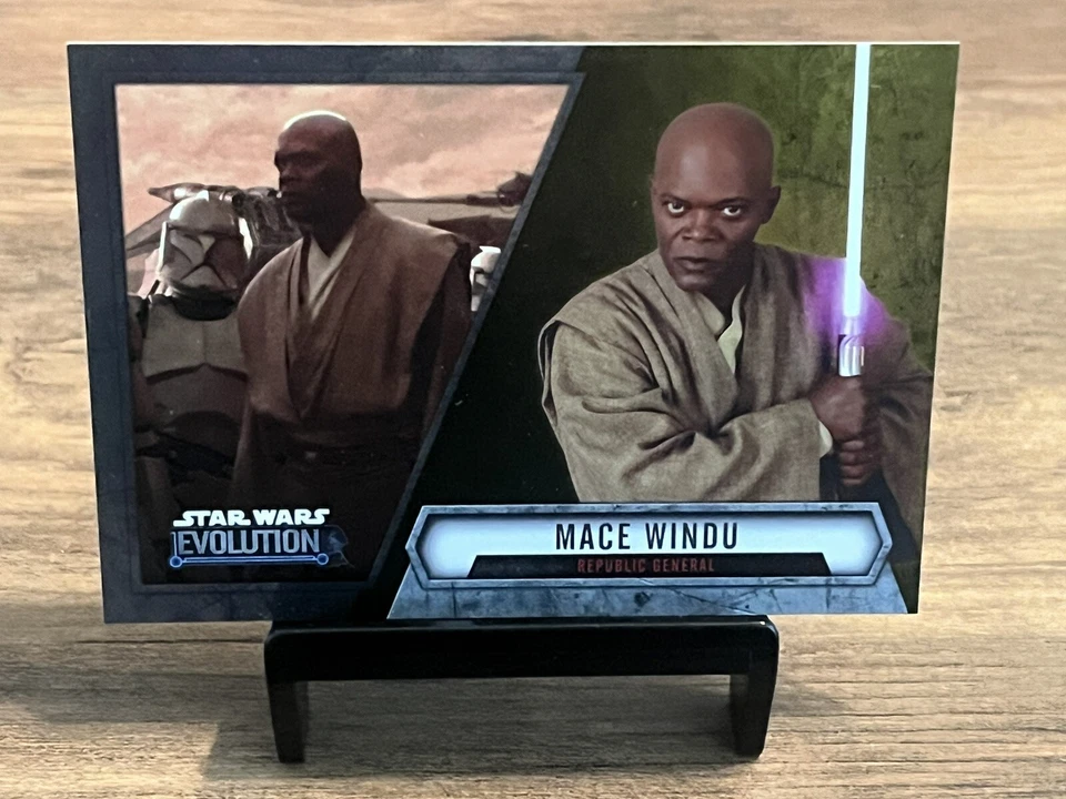 2016 Topps Star Wars Evolution GOLD Mace Windu 47/50 - Image 1 of 2