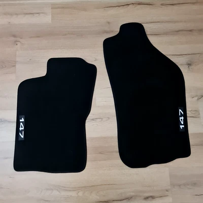 Alfombrillas de terciopelo delanteras de coche para Alfa Romeo 147 2001-2010 revestimiento de alfombra impermeable Foto 1 de 4