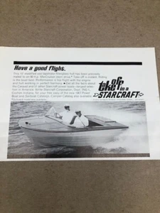 1967 Starcraft Caravel w/80hp MerCruiser power boat--very nice vintage orig ad - Picture 1 of 1