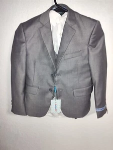 NEW Art Huffman Boys Size 7 Gray Suit 4pieces Suit Set - Picture 1 of 12