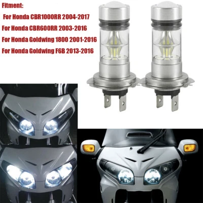 Комплект светодиодных ламп для фар H7 для Honda CBR1000RR 2004-2016 CBR600RR 2003-2017 - Изображение 1 из 4