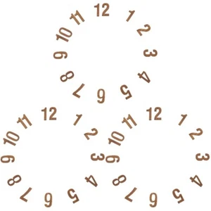 Zestaw 3 akcesoriów do tarczy zegarka Miss Clock Number Numery zastępcze - Zdjęcie 1 z 12