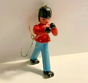 Adorno de Navidad WJDS 1970 Raro Soldado Marchando o Tambor Mayor Marcado 1970 - Imagen 1 de 3