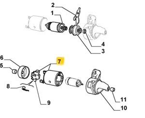 FIAT/ALFA ROMEO/VW/FORD CAMPO INDUTTORE MOTORINO AVVIAMENTO OEM 1004112542 - Imagen 1 de 9