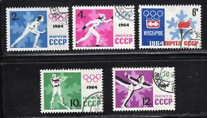 Russia 1964 SC# 2843 - 2847 - 9th Winter Olympic Games Innsbruck Used Lot # 338