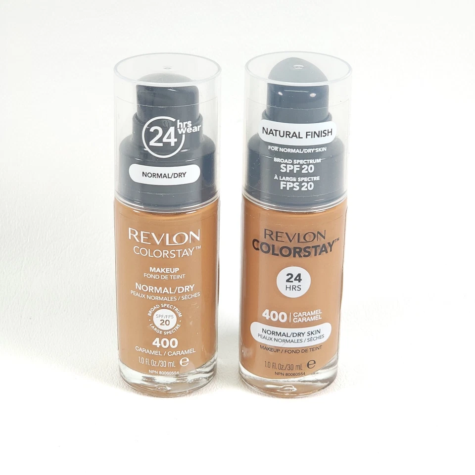 2 Revlon ColorStay Matte Foundation for Normal / Dry Skin, 400 Caramel NOS NEW - Image 1 of 2