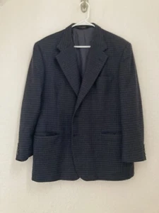 Vtg Bronzetta H Freeman & Son Custom Tailored In USA Blazer Houndstooth Jacket - Picture 1 of 16