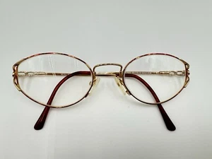 Nicole Scott Womens NS4063 Gold Demi Tortoise 49-20-137 Eyeglass Frames ONLY - Picture 1 of 5