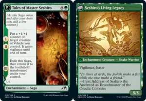 MTG-4x-Near Mint, English-Tales of Master Seshiro // Seshiro's Living Legacy - F - Picture 1 of 1