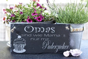 Regalo Decorativo Cartel Abuela Pizarra 15x30cm Divertido Chistoso Frase 06 - Imagen 1 de 1