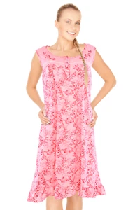 JEFFRICO Nightgowns For Women Sleeveless Soft Sleepwear Comfy Nightshirts 821 - Picture 1 of 32