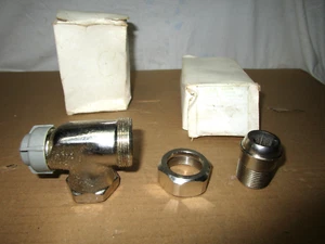 Two NOS MA Macron Control Radiator Valve 3/4" NPT, N10857, angle pattern - Picture 1 of 4