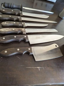 Cordon Bleu 7-Pc Knife Set Knife with Knife Block High Carbon No Stain Steel - Picture 1 of 15