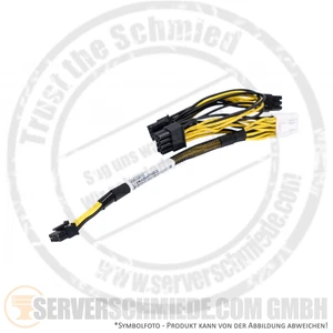 HP 25cm  DL380 ML350 Gen10 GPU cable 879154-001 1x 8-Pin to 2x 8-Pin + 2x 6-pin - Afbeelding 1 van 4