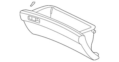 Guantera original Honda 2004-2007 Accord 77500-SDA-A04ZC Foto 1 de 2