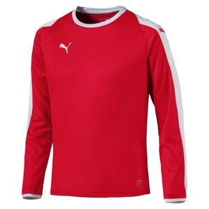 PUMA Liga Crew Neck Long Sleeve Soccer Jersey Youth Boys Red 703421-01 - Picture 1 of 1