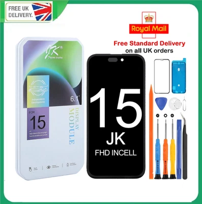 For iPhone 15 LCD COF Screen Replacement 3D Touch Digitizer Full HD 120Hz 6.1" - Image 1 of 4