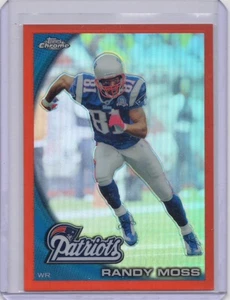 2010 Topps Chrome Randy Moss Orange Refractor - Picture 1 of 2