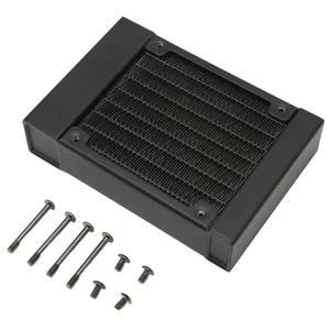 Aluminum Heat Exchanger 8 Pipes G1/4 Thread 80mm Water Cooling System With S NEW - Afbeelding 1 van 12