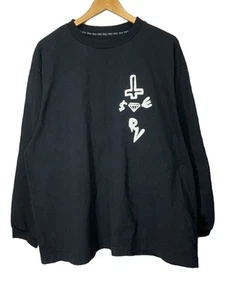 HAL long sleeve t t-shirt 2 cotton Black 2401080305 Used - Picture 1 of 5