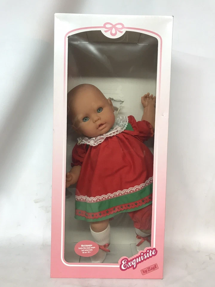 MUÑECA ZAPF 25,5” Exquisita De Colección NUEVA En Caja Bebé Niña Realista Alemana RARA Foto 1 de 4