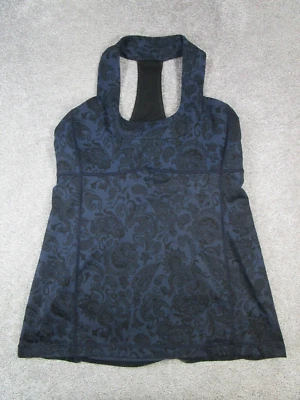 Camiseta sin mangas de buceo Lululemon para mujer Xs azul negro cachemira yoga Pullover Foto 1 de 4