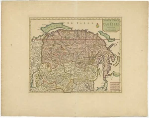 Antique Map of Siberia and Chinese Tartary by Tirion (c.1732) - Picture 1 of 1