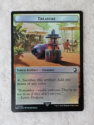 MTG Treasure Gnome Sold 2/3 Double-Sided Token Foil The Lost Caverns of Ixalan T - Image 1 of 4