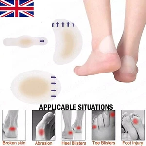 1-10 pares de yeso invisible gel hidrocoloide ampolla vendajes protectores Reino Unido - Imagen 1 de 27