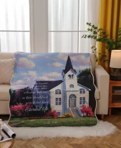 John 3:16 Quilted Throw Blanket - Picture 1 of 2