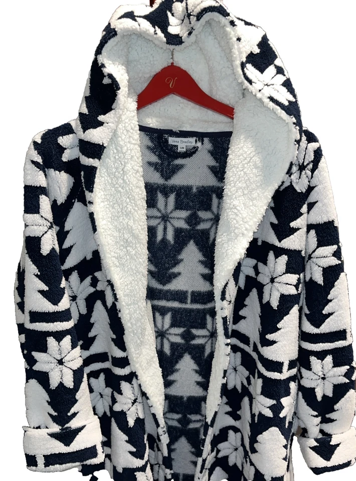 VERA BRADLEY Copo de Nieve BATA Suave Acogedor Jacquard PELECE Estrella Intarsia $89, SIN CINTURÓN Foto 1 de 4