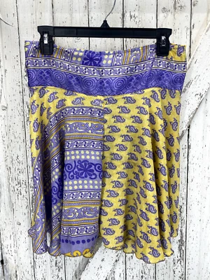 Falda corta de seda elástica ancha talla única para mujer sin marca Foto 1 de 4