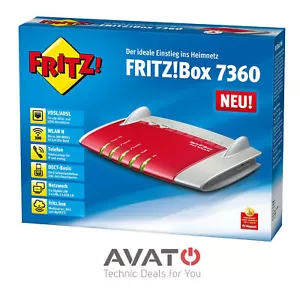 AVM FRITZBox 7360 VDSL DSL VOIP Modem Gigabit Router *WIE NEU* - Bild 1 von 3
