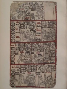 Códice Maya Madrid Página 113 Mostrando Tonalamatls Mesoamericano 1915 - Imagen 1 de 2