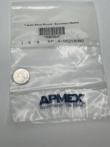 APMEX 1 Gram Coins .999 FINE SILVER Monarch BRAND NEW Sealed - Picture 1 of 7
