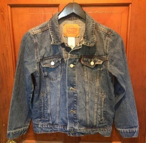 Levi’s Girls Youth 10-12 YRS Medium Denim Jean Jacket Coat - Picture 1 of 8