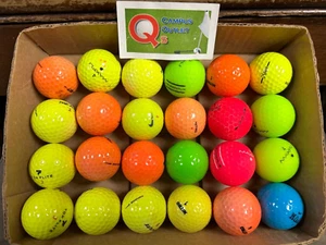 24 - ASSORTED Brands Multi-Colored Near Mint AAAAA Played Golf Balls - FREE SHIP - Picture 1 of 4