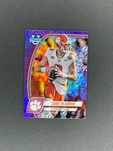 2024 Bowman University Chrome Cade Klubnik Purple Shimmer Refractor #35 Clemson - Picture 1 of 2