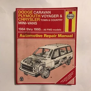 Haynes Dodge Caravan Plymouth Voyager Automotive Repair Manual 1984-1995, 30010 - Picture 1 of 3