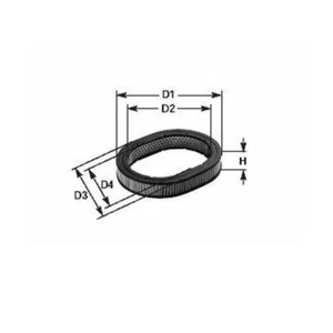 Limpiar Filtro MA 387 Filtro de Aire para Renault 14 121 - Imagen 1 de 1